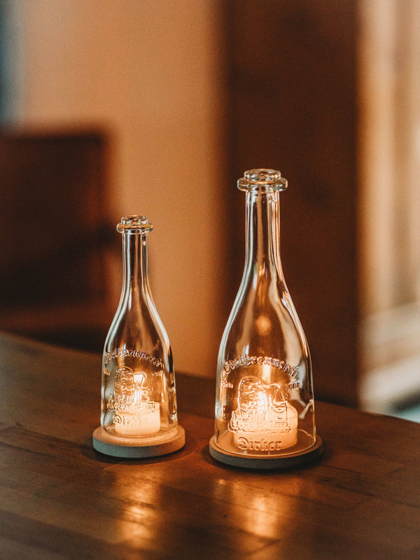 Edel & witzig ✨ Windlicht aus der kleinen Dirker Flasche
