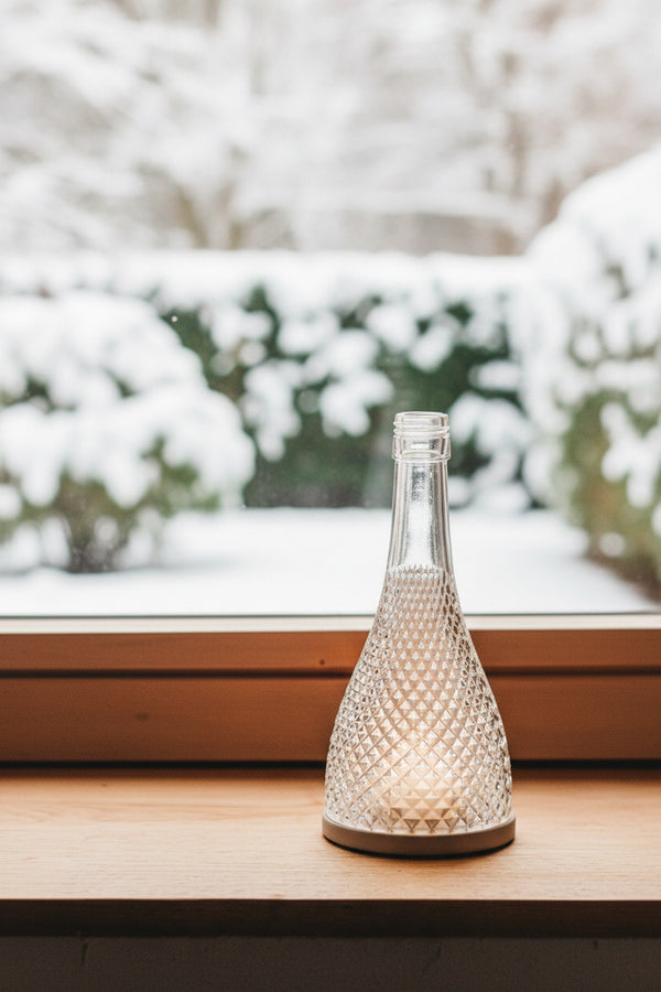 Prosecco Windlicht ✨glitzernd & funkelnd 🌟