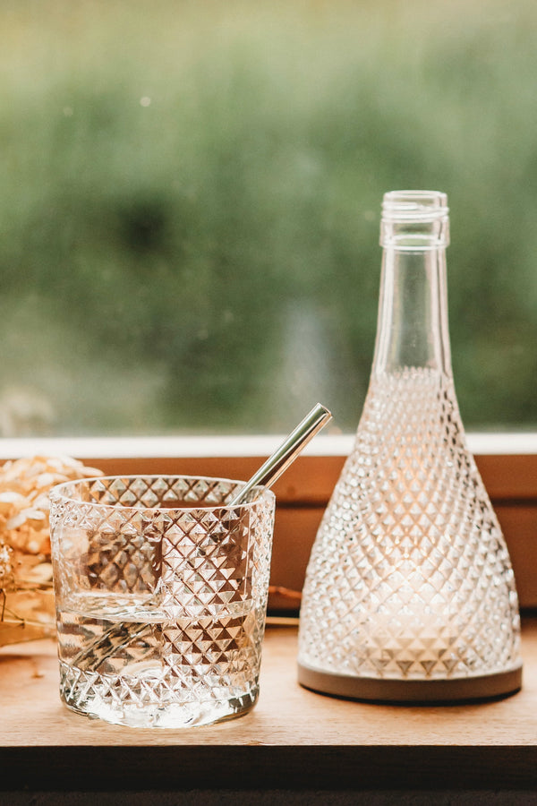 Glas mit Facettenschliff - besonders & edel