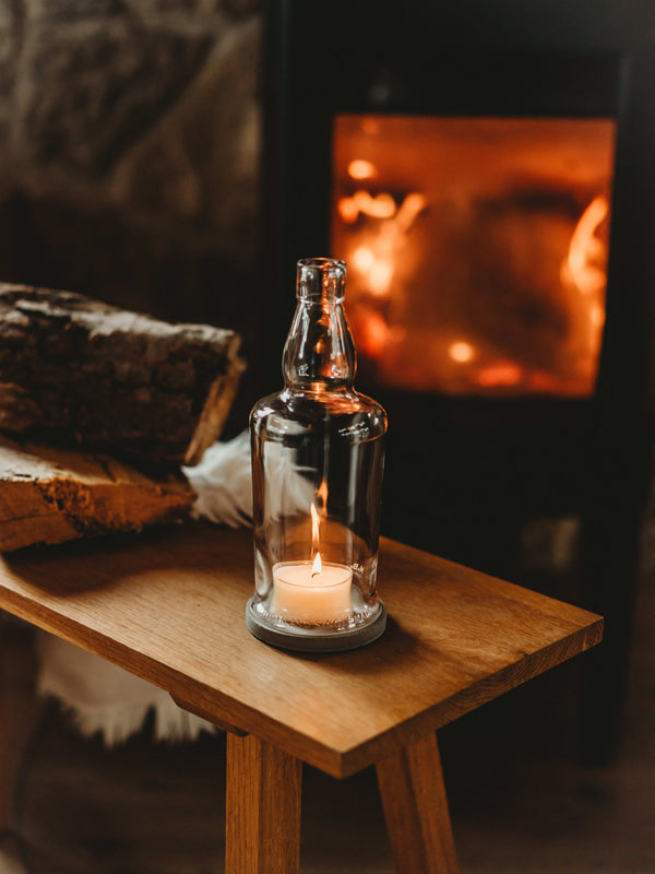 Schottisches Whisky Windlicht - leergetrunken & upgecycelt - witziges Männergeschenk