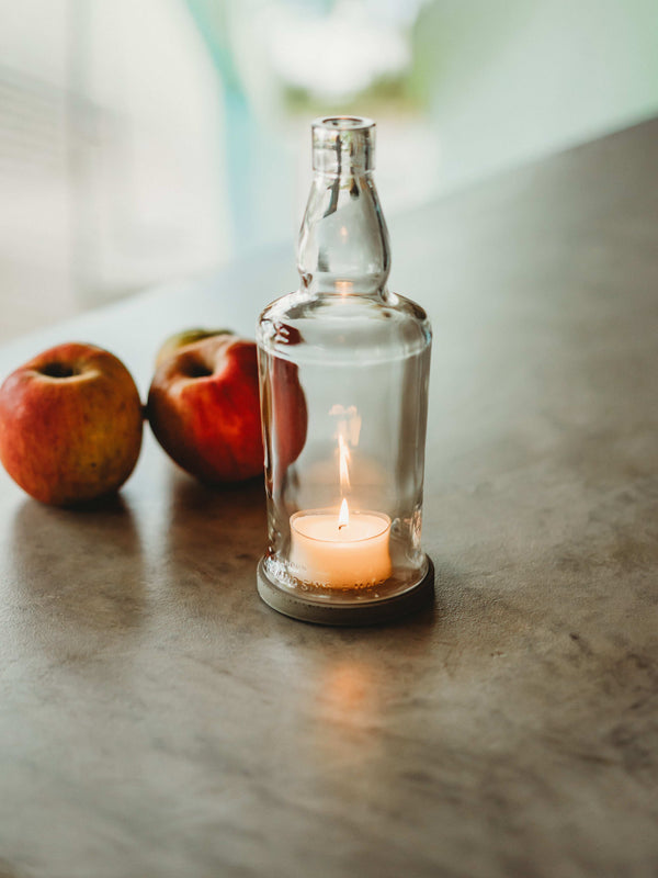 Schottisches Whisky Windlicht - leergetrunken & upgecycelt - witziges Männergeschenk