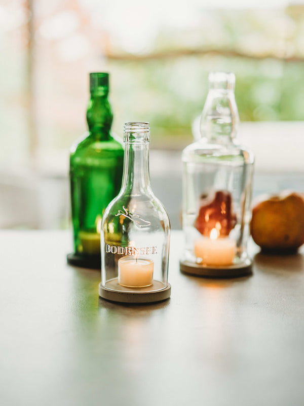 Schottisches Whisky Windlicht - leergetrunken & upgecycelt - witziges Männergeschenk