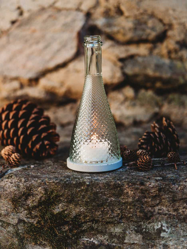 Windlicht 🌟 mit funkelndem Reliefschliff ✨ edel & wunderschön