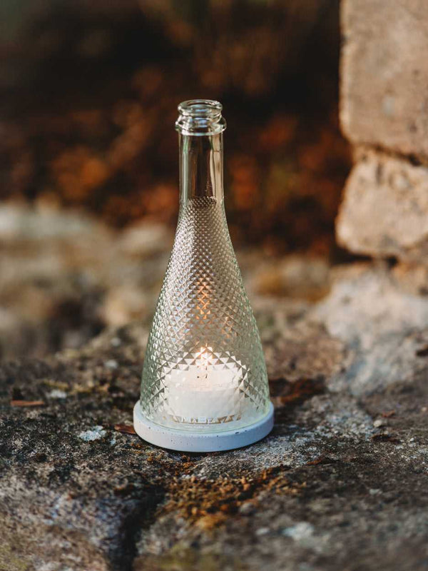 Windlicht 🌟 mit funkelndem Reliefschliff ✨ edel & wunderschön