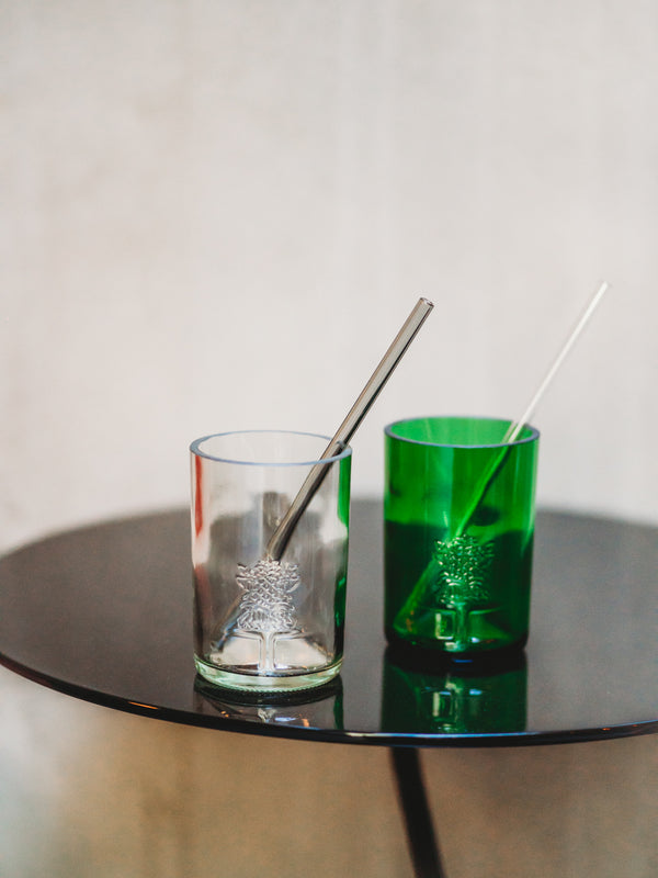 Becher oder Glas aus der grünen Ginflasche 💚  coole & nachhaltige Geschenkidee