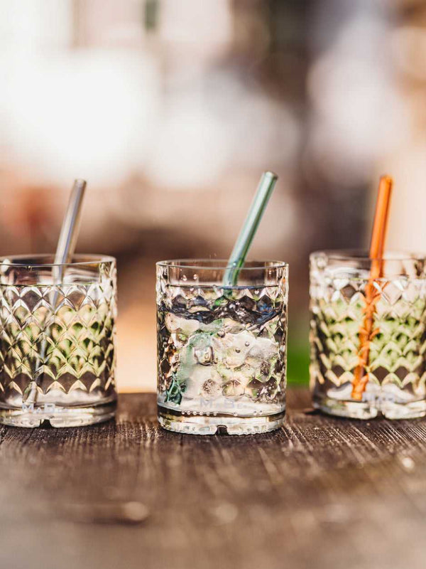 Glas aus der Weinflasche mit Struktur - einzigartig ✨wunderschön