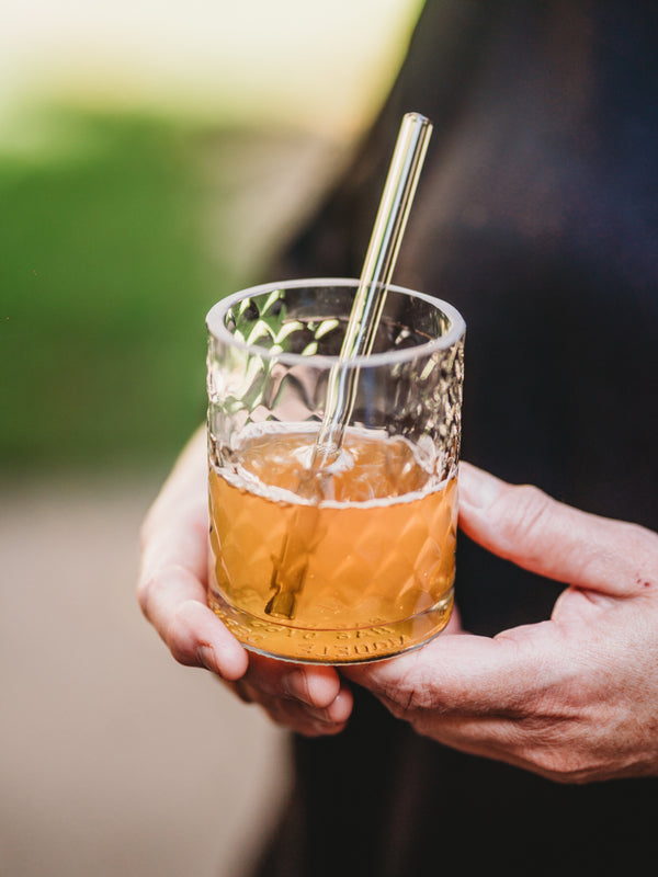 Glas aus der Weinflasche mit Struktur - einzigartig ✨wunderschön