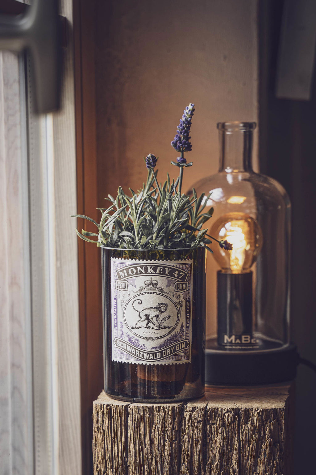 Das Geschenk für den Gin Liebhaber - Vase aus der Monkeys Flasche - MaBe®