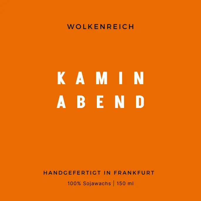 Duftkerze Kaminabend 🧡 🔥 von Wolkenreich aus Frankfurt am Main