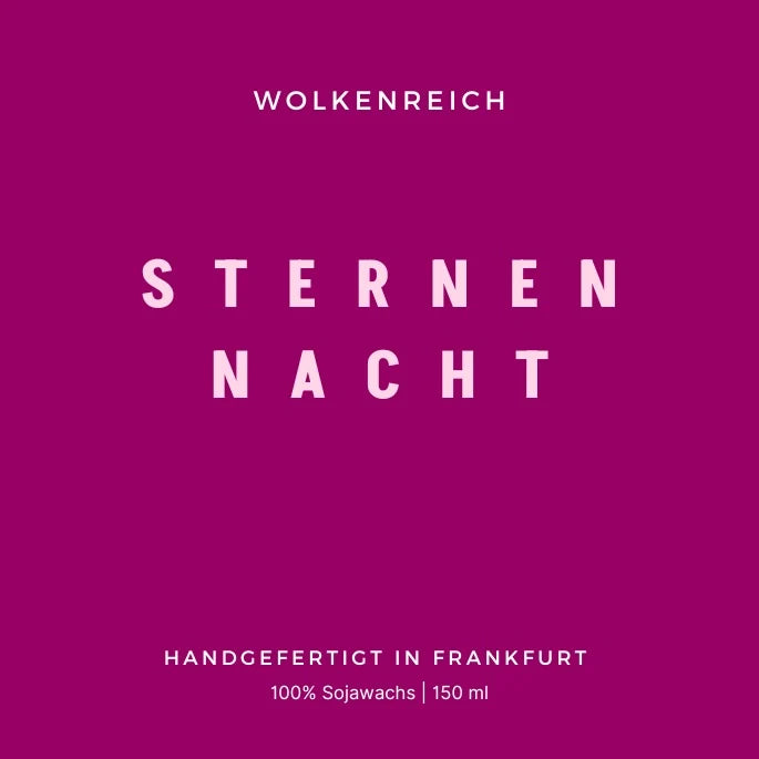 Duftkerze 🌟 Sternennacht ⭐️ von Wolkenreich aus Frankfurt am Main