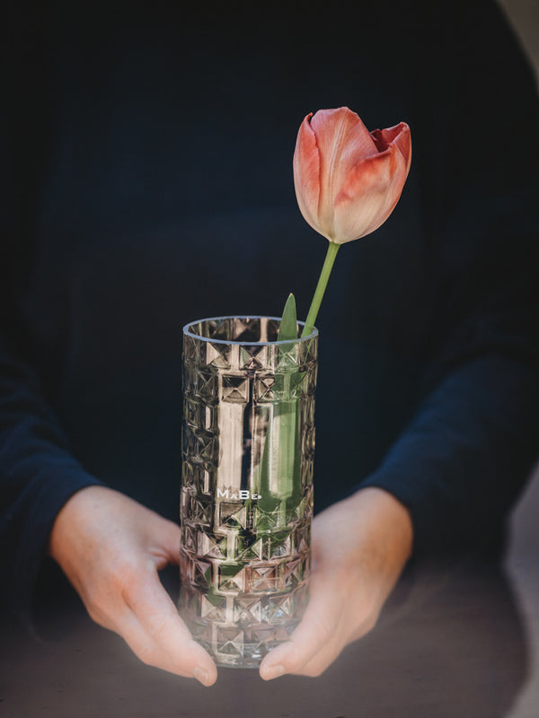 Vase mit wunderschönem Schliff 🌷 auch ohne Blume bereits ein Eycatcher