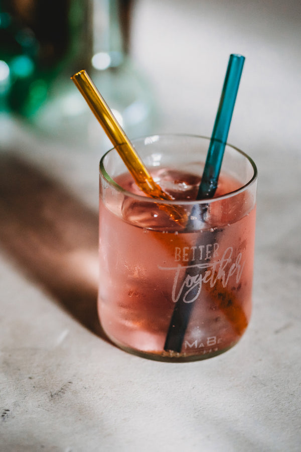 Better together ☀️ Trink Glas mit Lasergravur - CHEERS auf uns !