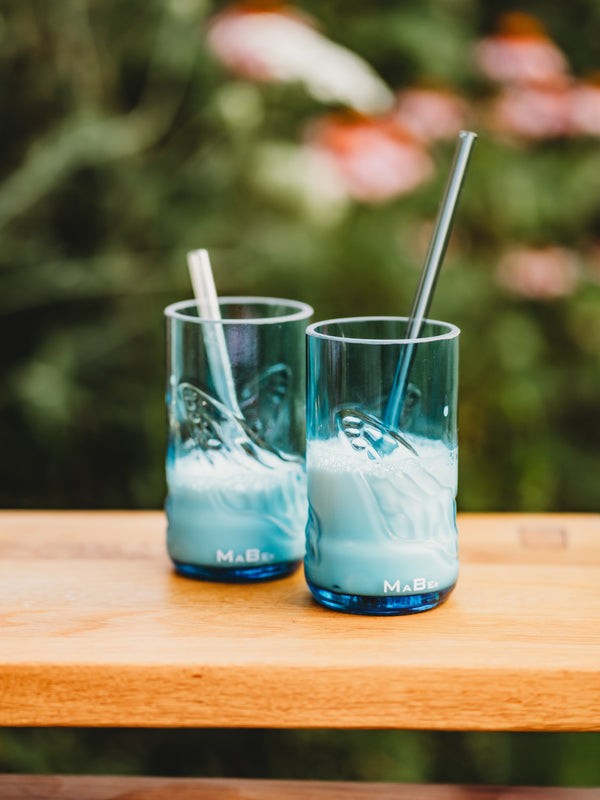 Besonderes Glas 🩵 soft color 🩵 bleu