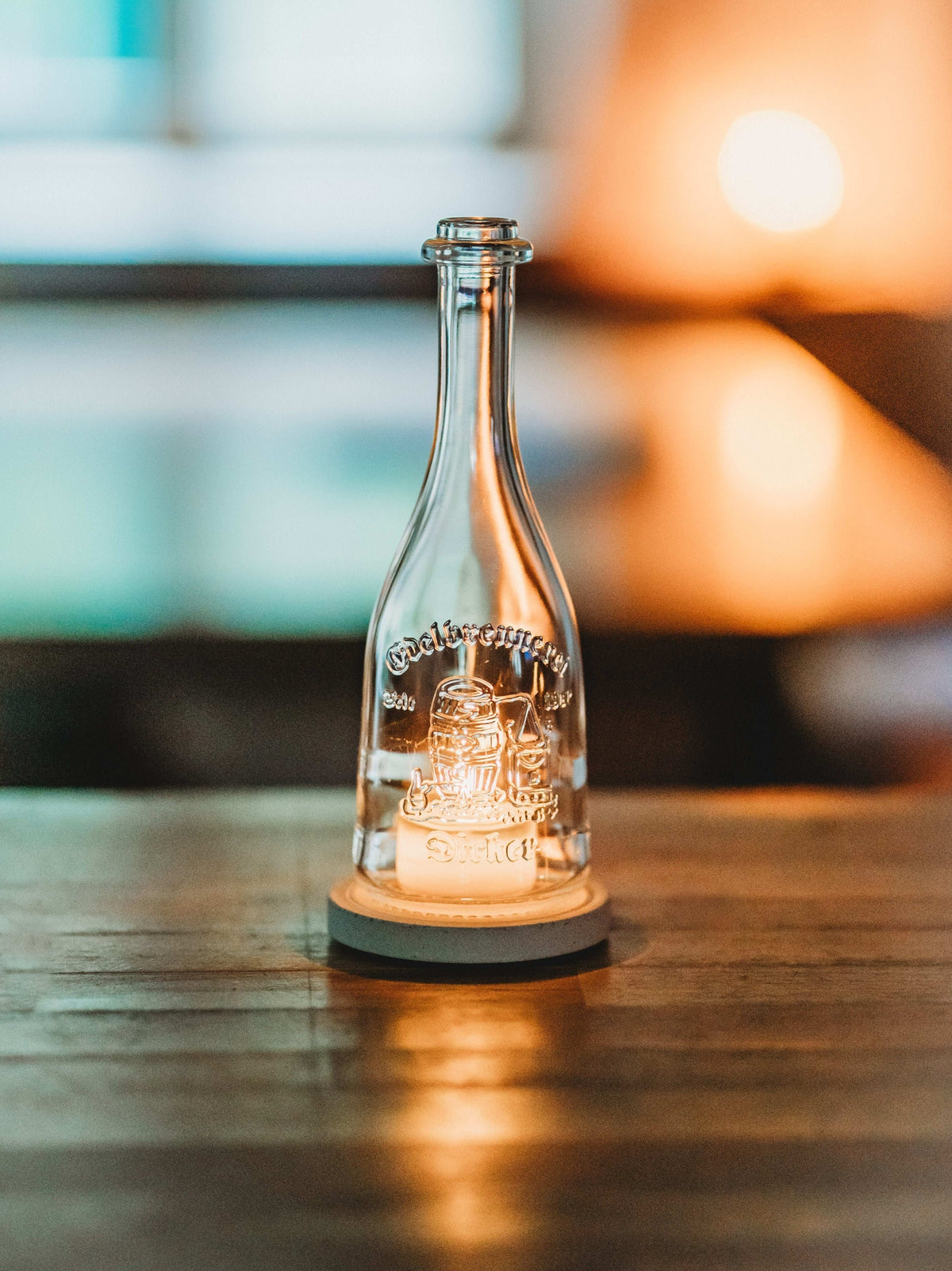 Edel & witzig ✨ Windlicht aus der kleinen Dirker Flasche