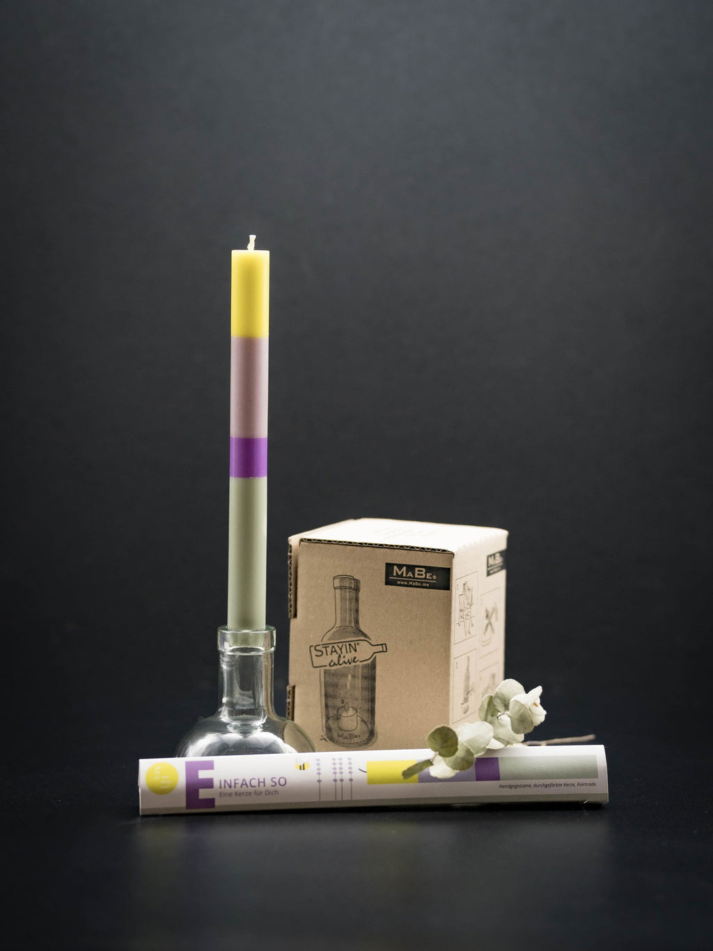 Einfach So Kerze (notthegirl) mit upcycling Kerzenständer - tolle Geschenkidee - MaBe®
