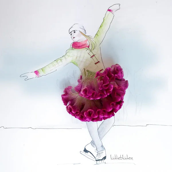 Eislaufen ⛸️ in der Winterzeit ❄️ wundervolle Karten von Lütteblüten - Gabriele Ampt
