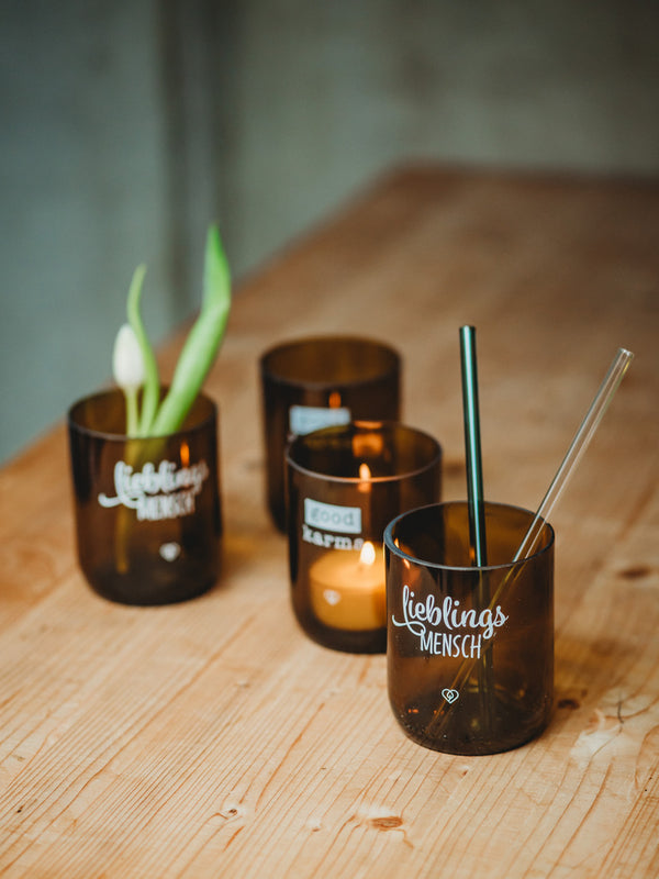 Trinkglas - Vase - Teelichthalter - Zahnputzbecher oder für Stifte ?