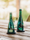 So klein, so nett - Upcycling Windlicht aus der dt. Weinflasche - das Kleinere