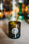 Smile & Drink 😉 Trink Glas mit Lasergravur - das freundliche Glas