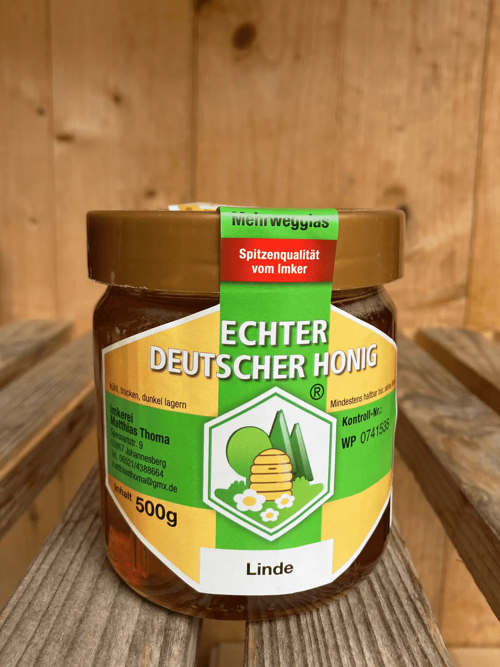 Flüssiger Linden Honig aus Johannesberg - Imkerei Matthias Thoma - MaBe®