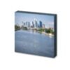 Frankfurt -Skyline vom Main aus -  Fotoquadrat von KILA (Kopie) - MaBe®