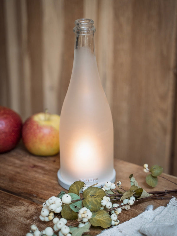 Freixenet Windlicht - Sektflasche echt satiniert - leuchtet grandios - MaBe®