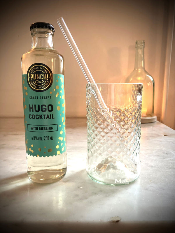 Für alle Hugo Fans - Geschenkidee mit Hugo, feinem Trinkglas & Glashalm - MaBe®
