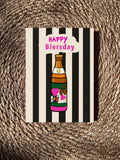 Geburtstagskarte Happy Biersday - Postkarte von Ute Arnold - hej ibiza