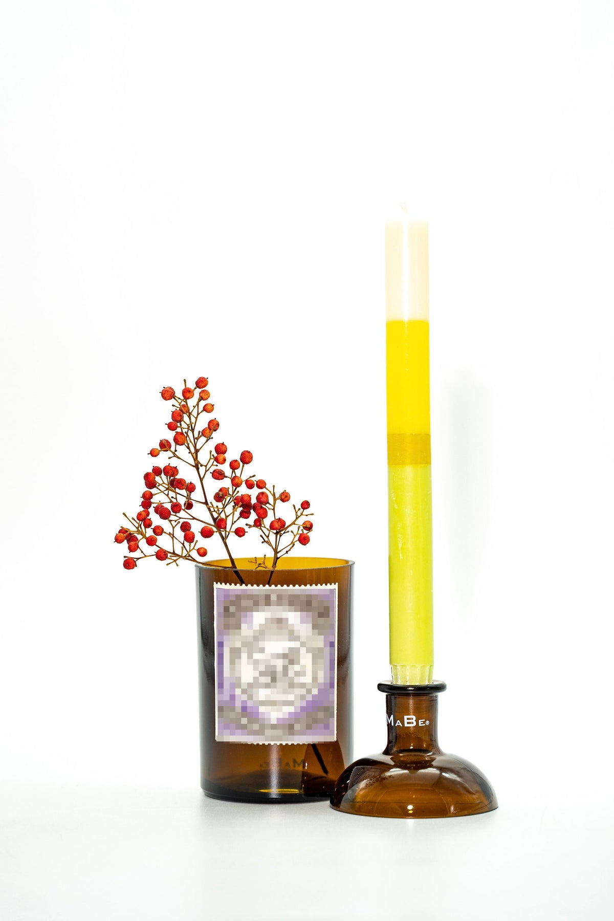 Traumduo - Vase und Kerzenständer aus der Monkeys 47  Gin Flasche - MaBe®