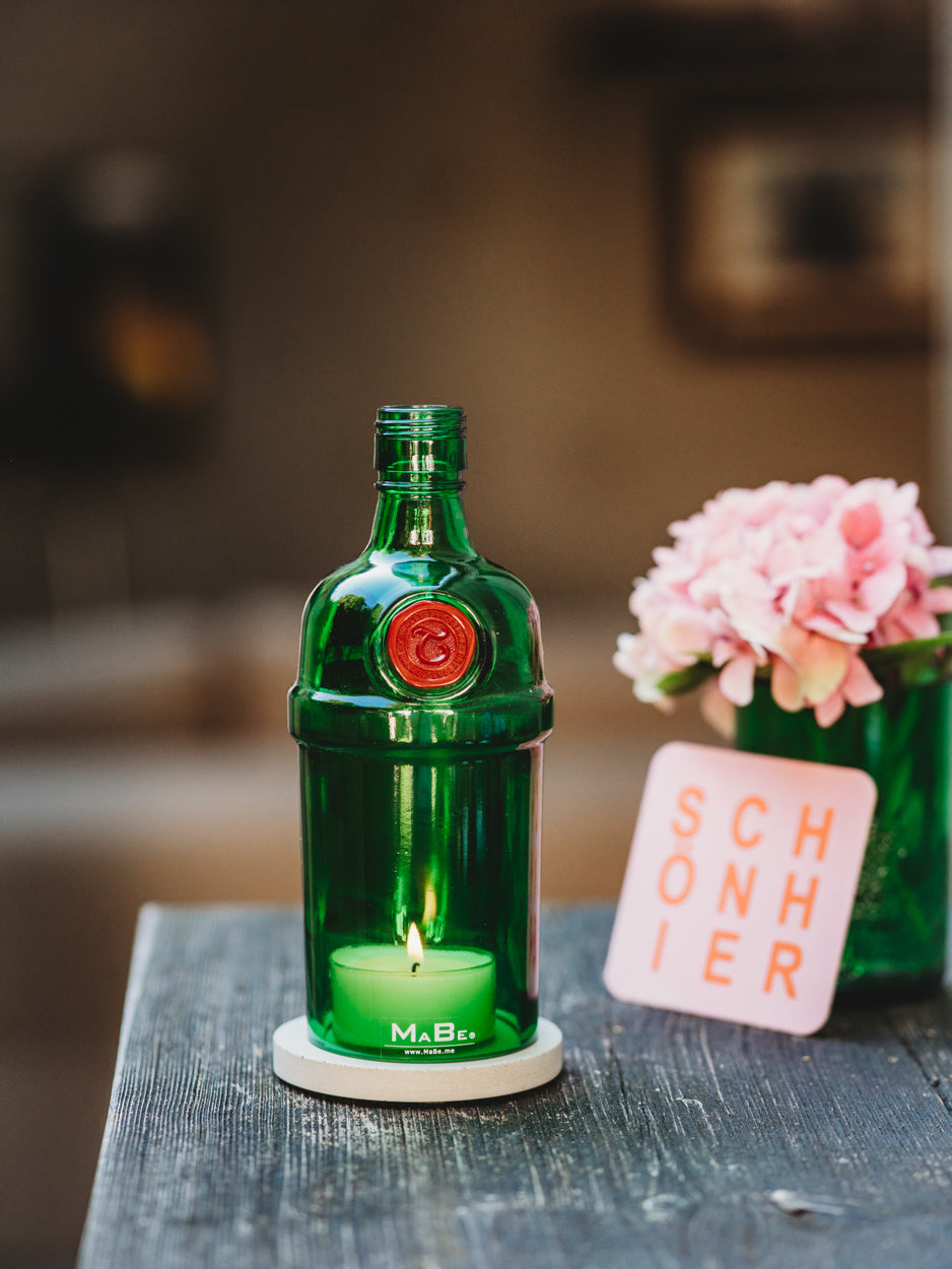 Gin Windlicht - for all Ginlovers - eco green