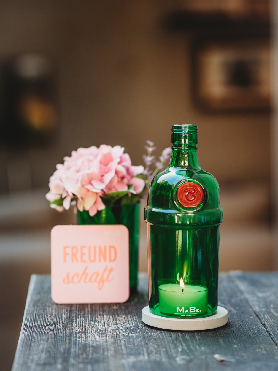 Gin Windlicht - for all Ginlovers - eco green