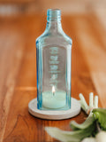 Gin Windlicht - soft color - wunderbar zartes 🩵 Hellblau - nachhaltige Geschenkidee
