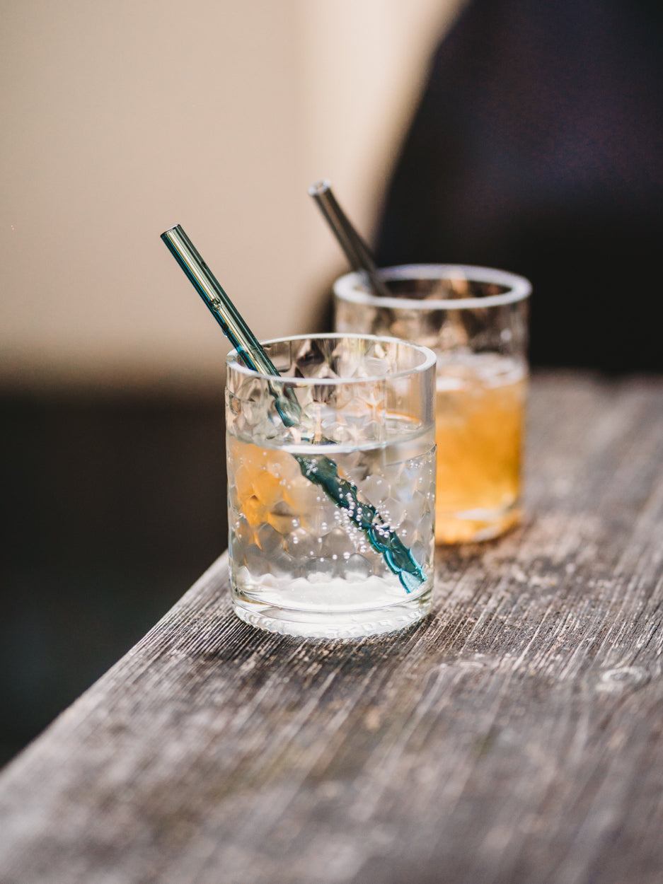 Glas aus der Weinflasche mit Struktur - einzigartig ✨wunderschön