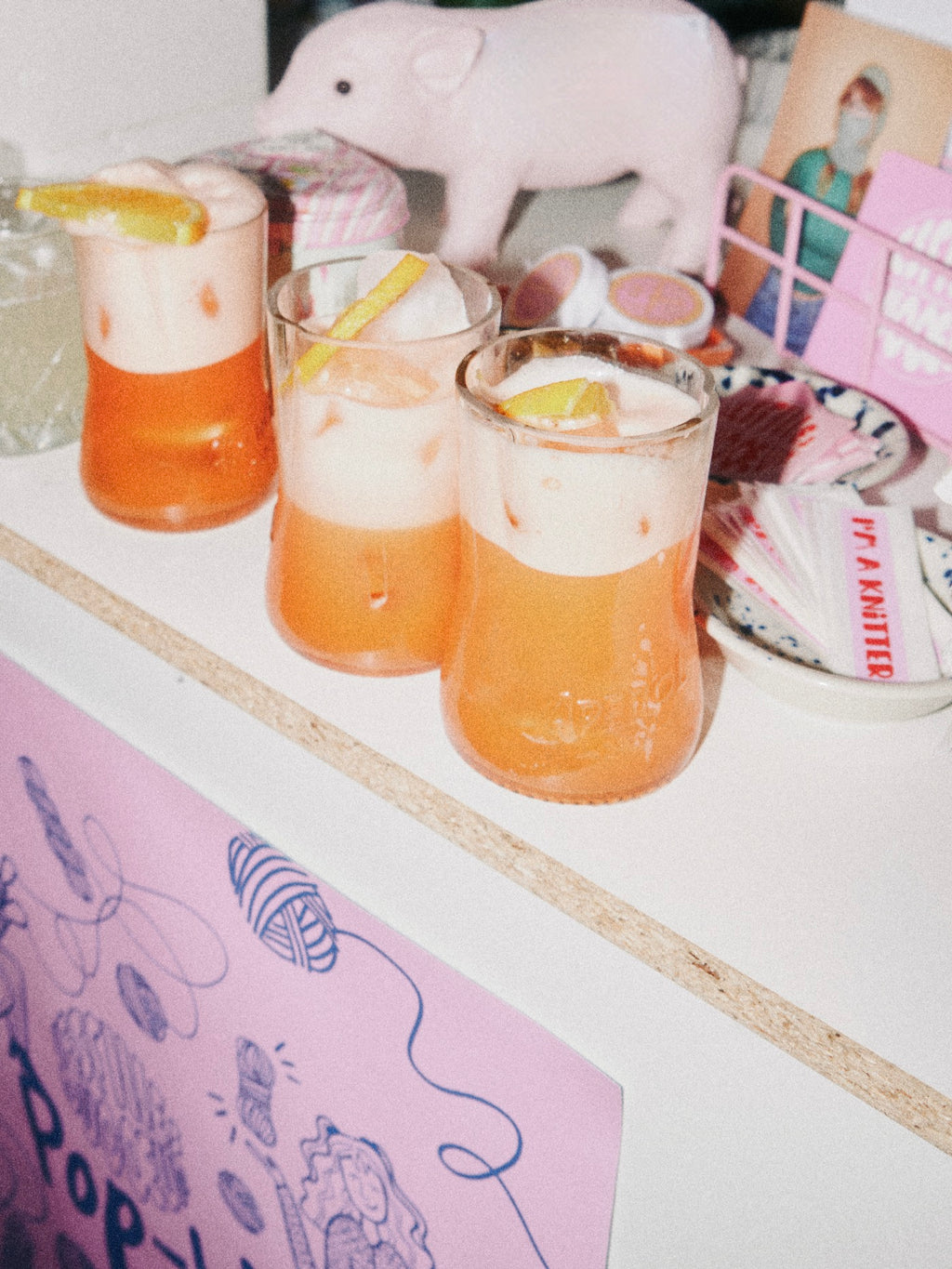 Glas 🧡 aus der alten 0,7l Aperol Flasche mit der APEROL Prägung - witzig & unique