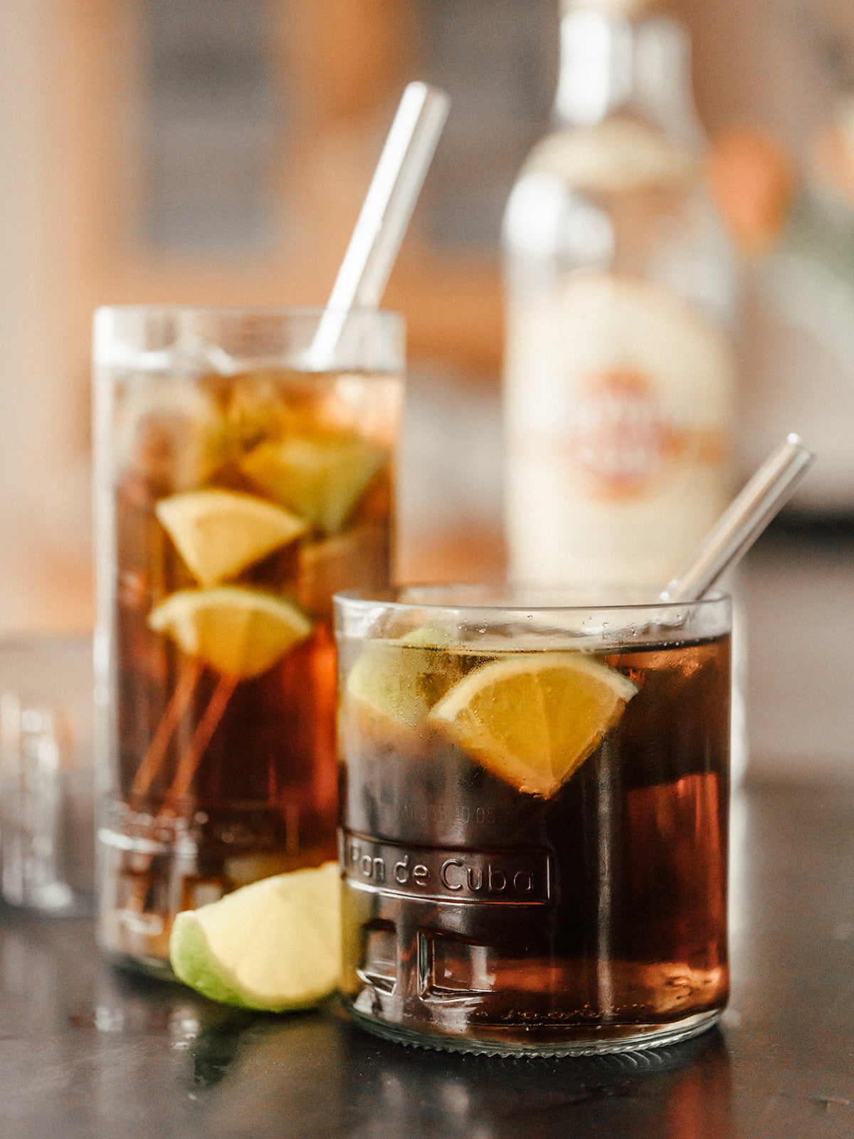 Glas gefertigt aus einer leeren Rum Flasche - Geschenke Tipp - witzig & cool