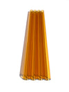 Glastrinkhalm 15cm hellorange - made in Germany - von Contento - MaBe®