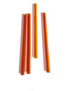 Glastrinkhalm 15cm orange - made in Germany - von Contento - MaBe®