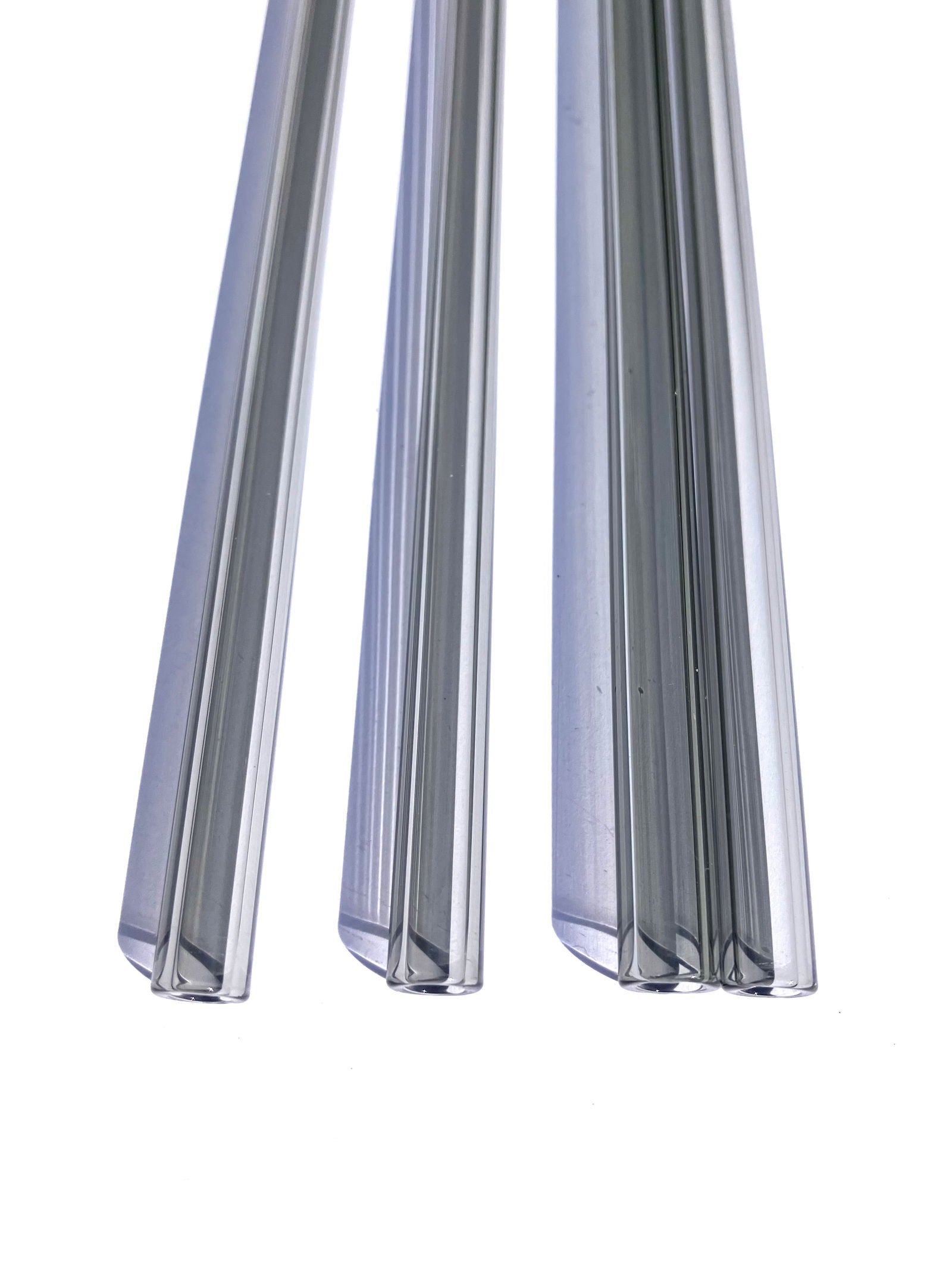 Glastrinkhalm rauchgrau - 15cm - made in Germany - von Contento - MaBe®