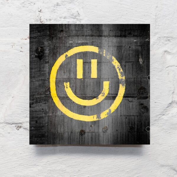 Gute Laune Smiley - Fotoquadrat von KILA - MaBe®