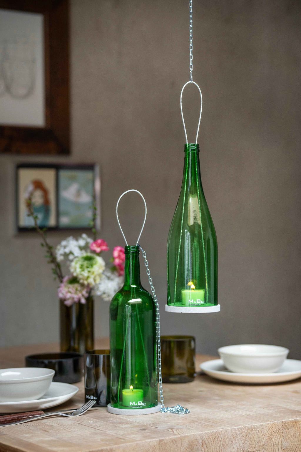Hänge Windlicht - Burgunder Form - nachhaltig, witzig, grün - MaBe®