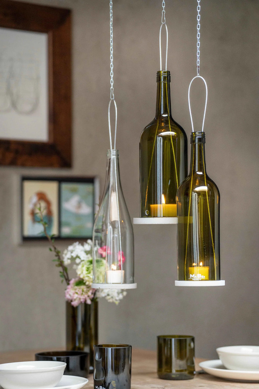 Hänge Windlicht - Burgunder Form - nachhaltig, witzig, grün - eco friendly