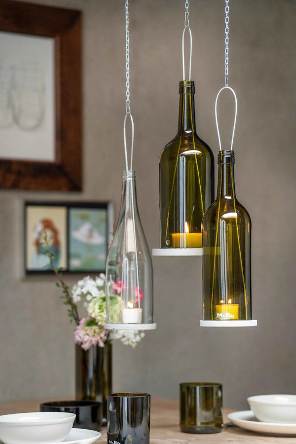 Hänge Windlicht - Burgunder Form - nachhaltig, witzig, grün - eco friendly