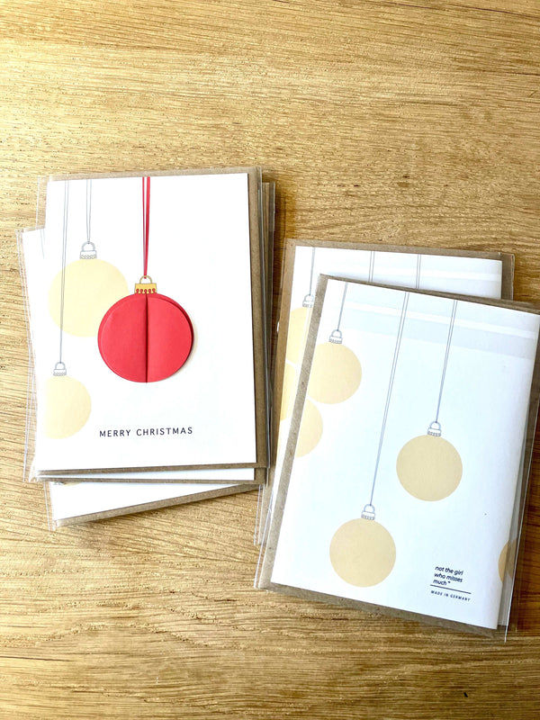 3D Klappkarte 🎅 von notthegirl aus Hamburg ✨ Weihnachtskugeln