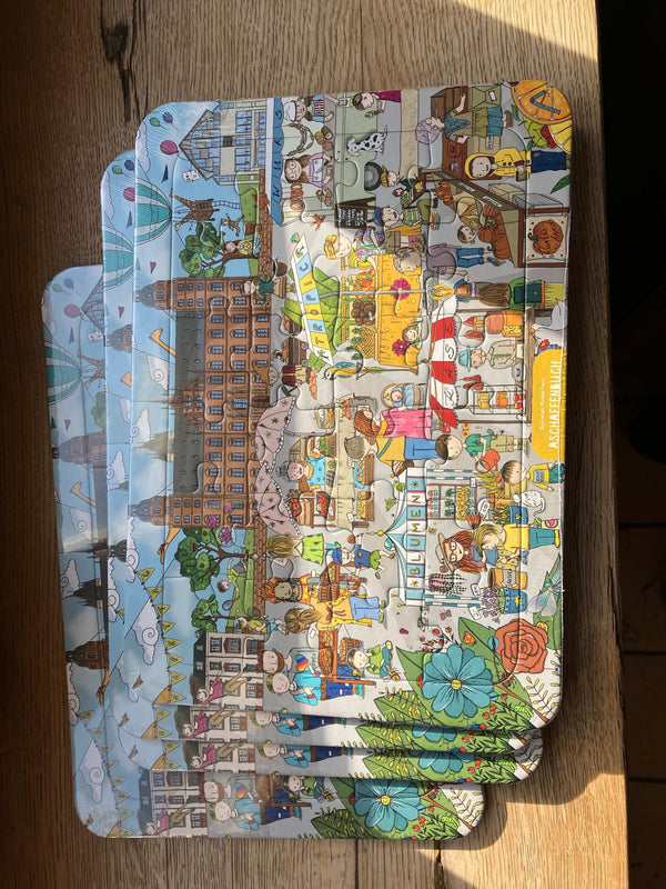 Aschaffenburg - Puzzle 🧩 für Kinder von Aschaffenbuch 🖌️ Illustration Michael Franz