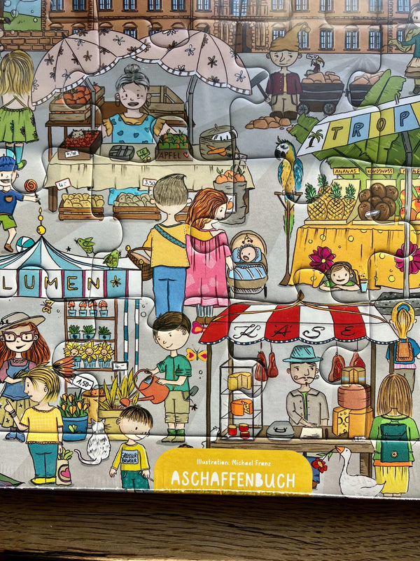 Aschaffenburg - Puzzle 🧩 für Kinder von Aschaffenbuch 🖌️ Illustration Michael Franz