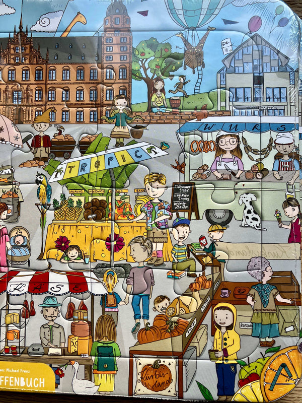 Aschaffenburg - Puzzle 🧩 für Kinder von Aschaffenbuch 🖌️ Illustration Michael Franz