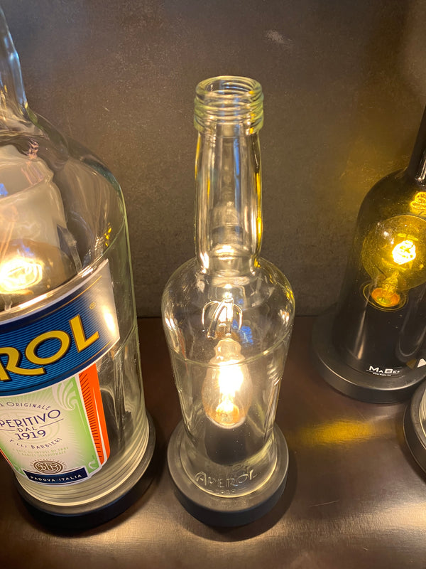 Aperitiv Tischleuchte 🍊 handgefertigt aus der 0,7l Aperol Flasche