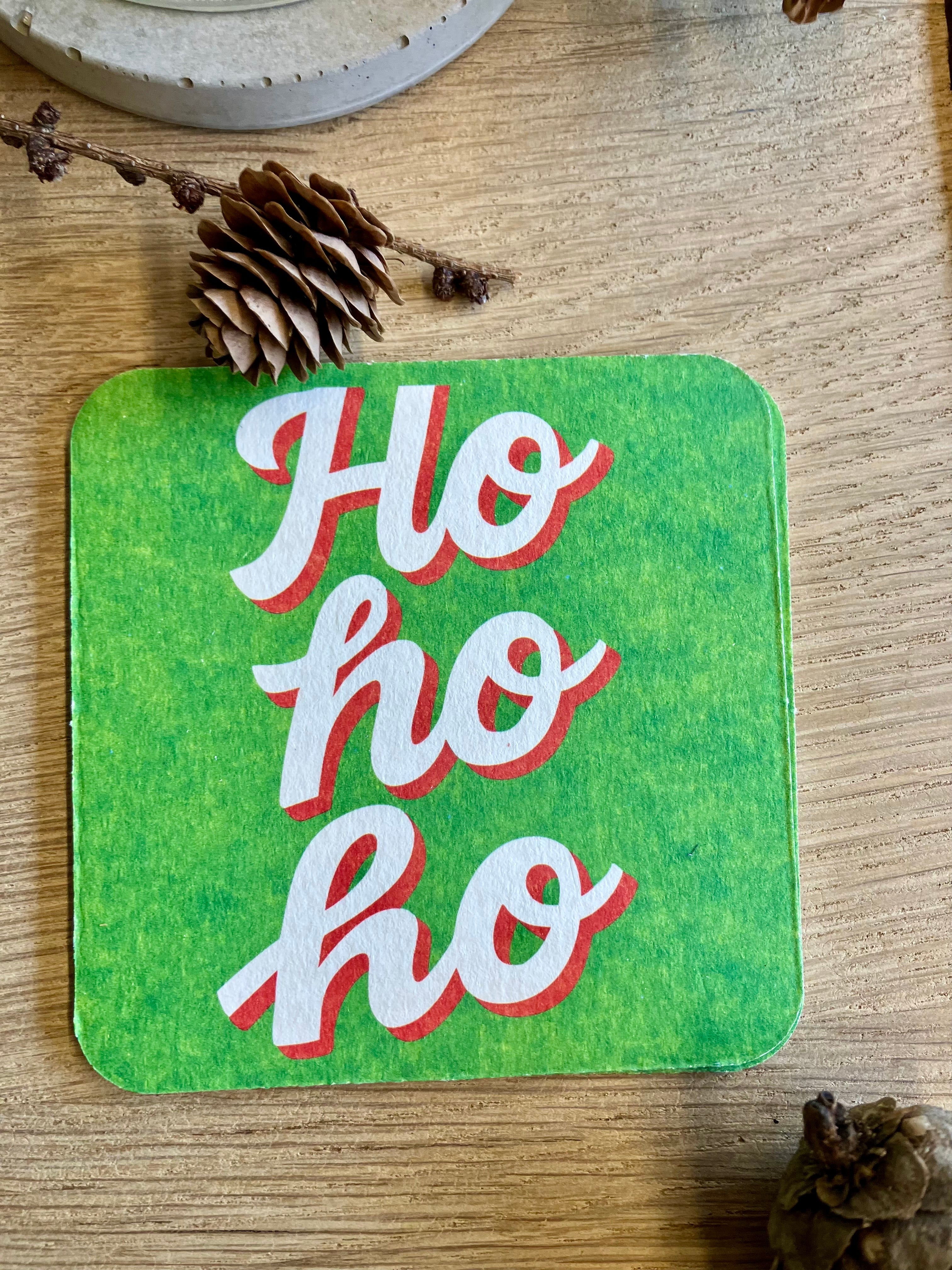 Bunte 🩷💚💙 witzige Weihnachts- 🌲 X-Mas  Untersetzer