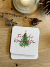 Bunte 🩷💚💙 witzige Weihnachts- 🌲 X-Mas  Untersetzer