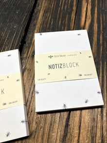 Notizblock Bienen Schwarm - von herr biene aus Hamburg